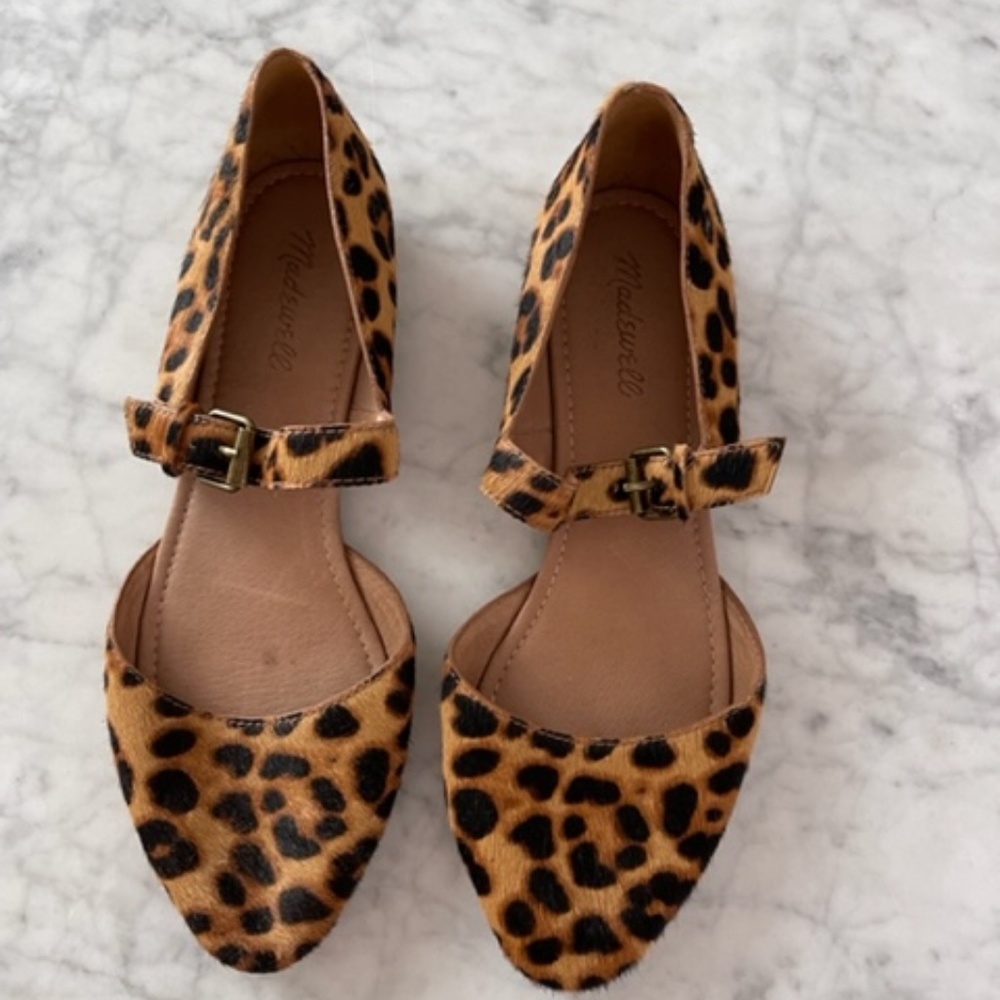 Madewell Leopard Print Shoes Size 9